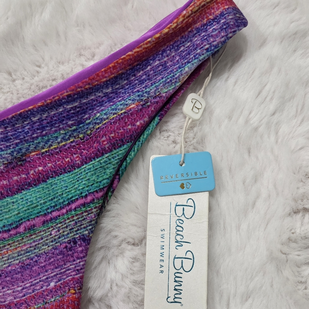 NWT Beach Bunny Dream Wraver Tango Skimpy Cheeky Reversible Bikini Bottoms‎ XL - Picture 2 of 4